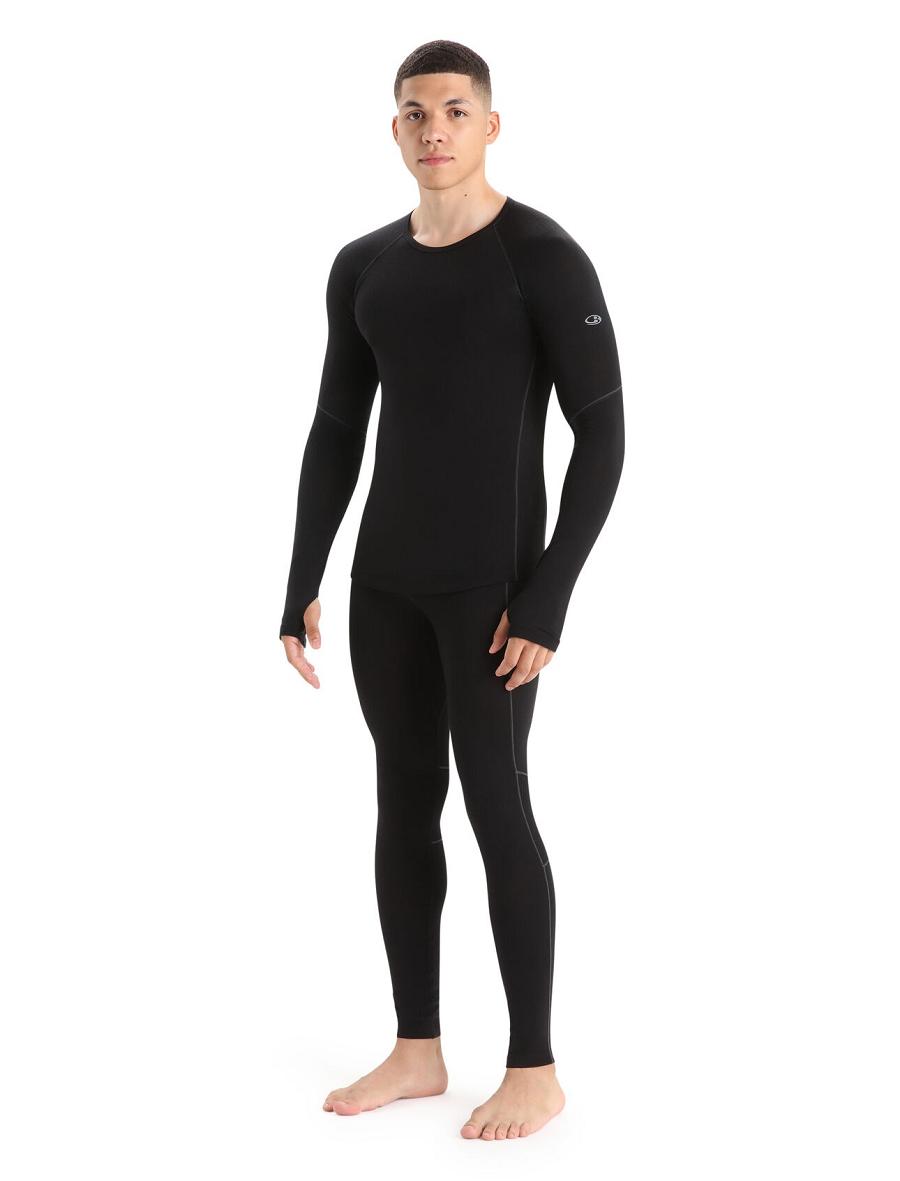 Leggings Icebreaker BodyfitZone™ Merino 150 Zone Thermal Homme Noir | FR 1140ZUTG